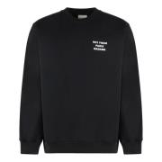 Katoenen Crew-Neck Sweatshirt Geribbelde Randen Drole de Monsieur , Bl...