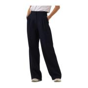 Pleat Pant voor stijlvolle vrouwen Co'Couture , Blue , Dames