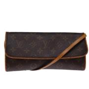 Pre-owned Canvas shoulder-bags Louis Vuitton Vintage , Brown , Dames