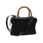 Pre-owned Nylon handbags Gucci Vintage , Black , Dames