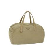 Pre-owned Nylon handbags Prada Vintage , Beige , Dames