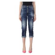 Stijlvolle Jeans met Koons Gioiello Detail Dondup , Blue , Dames