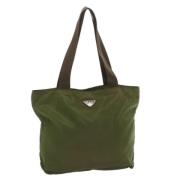 Pre-owned Nylon totes Prada Vintage , Green , Dames