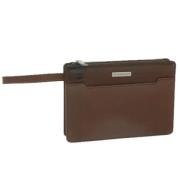 Pre-owned Leather clutches Burberry Vintage , Brown , Dames