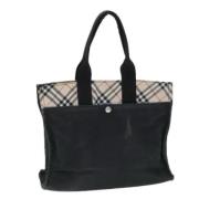 Pre-owned Canvas handbags Burberry Vintage , Black , Dames