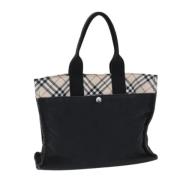 Pre-owned Canvas handbags Burberry Vintage , Black , Dames