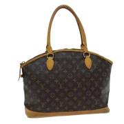 Pre-owned Canvas handbags Louis Vuitton Vintage , Brown , Dames