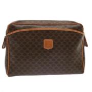 Pre-owned Leather clutches Celine Vintage , Brown , Dames