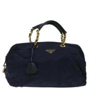 Pre-owned Nylon handbags Prada Vintage , Blue , Dames