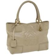 Pre-owned Leather handbags Loewe Pre-owned , Beige , Dames