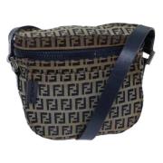 Pre-owned Canvas fendi-bags Fendi Vintage , Blue , Dames