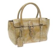 Pre-owned Leather handbags Fendi Vintage , Yellow , Dames