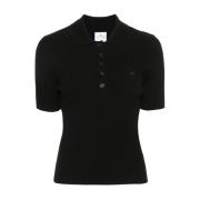 Zwarte T-shirts Polos voor vrouwen Courrèges , Black , Dames