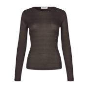 Harper Lange Mouw Top Modström , Gray , Dames