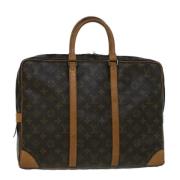 Pre-owned Canvas briefcases Louis Vuitton Vintage , Brown , Dames