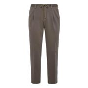 B Tech Wollen Broek Boggi Milano , Beige , Heren