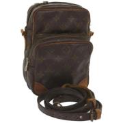 Pre-owned Canvas shoulder-bags Louis Vuitton Vintage , Brown , Dames