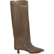 Taupe Suède Hoge Laarzen voor Dames Lina Locchi , Beige , Dames