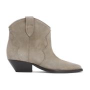 Taupe Beige Leren Enkellaarzen Isabel Marant , Beige , Dames