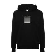 Zwarte Sweatshirt Aw24 Herenmode Calvin Klein , Black , Heren