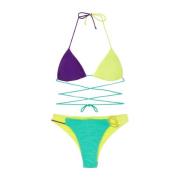 Triangle Bikini met Vaste Bodem Tooled Me-Fui , Multicolor , Dames