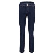 Donkerblauwe Diana Jeans Red Button , Blue , Dames