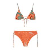 Verstelbare Driehoek Bikini Set Exotische Print Me-Fui , Multicolor , ...