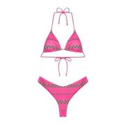 Bikini Triangolo E Slip Americano Fisso Ethos F**k , Pink , Dames