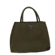 Pre-owned Nylon handbags Prada Vintage , Green , Dames