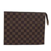 Pre-owned Canvas pouches Louis Vuitton Vintage , Brown , Dames