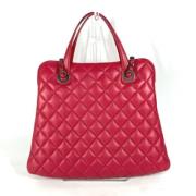 Pre-owned Leather chanel-bags Chanel Vintage , Pink , Dames