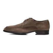 Taupe Suede Formele Schoenen Stijlvol Modern Giorgio , Beige , Heren