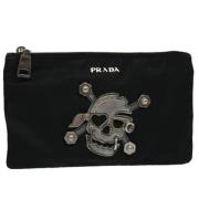 Pre-owned Nylon pouches Prada Vintage , Black , Dames