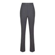 Grijze Pinstripe Palazzo Broek Genny , Gray , Dames