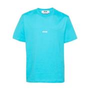 Lichtblauw Tee Msgm , Blue , Heren