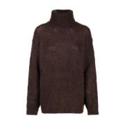 Donkerbruine Sweater Collectie P.a.r.o.s.h. , Brown , Dames