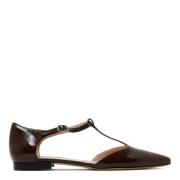 Bruine Platte Schoenen Elegant Stijl P.a.r.o.s.h. , Brown , Dames