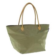 Pre-owned Nylon handbags Burberry Vintage , Green , Dames