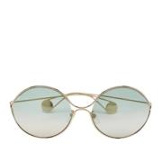 Pre-owned Metal sunglasses Gucci Vintage , Green , Dames