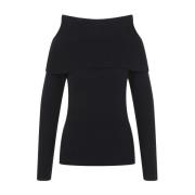 Blauwe Sweater Aw24 Damesmode Fabiana Filippi , Blue , Dames