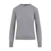 Grijze Sweater Aw24 Dameskleding Fabiana Filippi , Gray , Dames