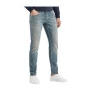 Tapered Green Blue Shade Jeans Cast Iron , Blue , Heren