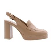 Hakloafers Nerogiardini , Beige , Dames