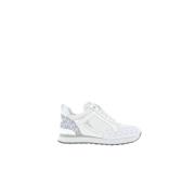 Witte Wilma Opt/Zilver Sneakers Michael Kors , White , Dames