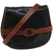 Pre-owned Leather shoulder-bags Valentino Vintage , Black , Dames