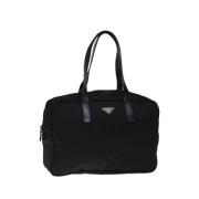 Pre-owned Nylon handbags Prada Vintage , Black , Dames