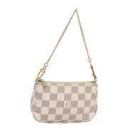 Pre-owned Canvas pouches Louis Vuitton Vintage , White , Dames