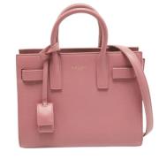 Pre-owned Leather totes Yves Saint Laurent Vintage , Pink , Dames