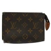 Pre-owned Canvas pouches Louis Vuitton Vintage , Brown , Dames