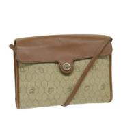 Pre-owned Leather dior-bags Dior Vintage , Beige , Dames